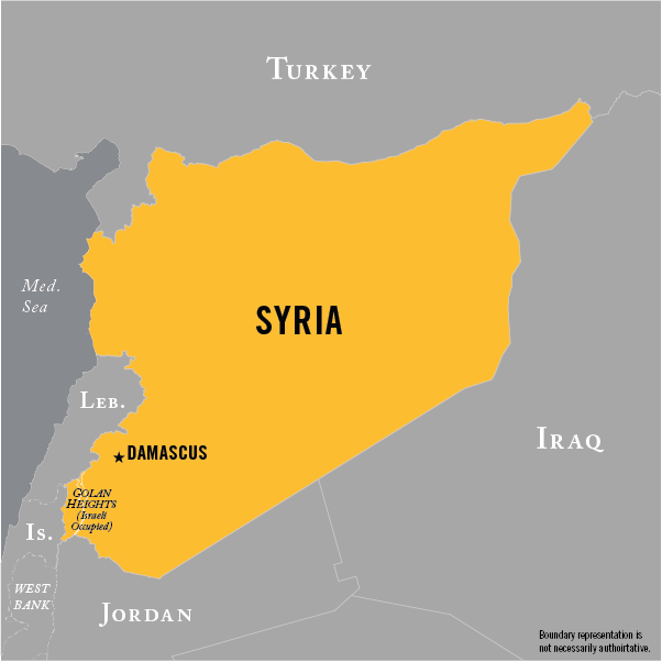 Map of Al-Nusrah Front operational area